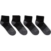 Hanes Men’s Socks, Absolute Comfort Cushioned Moisture-wicking Seamless Toe, 4 Pack, Ankle, Crew and Heel Shield Socks(Black/Gray – Ankle)
