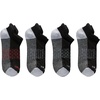 Hanes Men’s Socks, Absolute Comfort Cushioned Moisture-wicking Seamless Toe, 4 Pack, Ankle, Crew and Heel Shield Socks(Black/Gray Foot – Heel Shield)