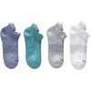 Hanes Men’s Socks, Absolute Comfort Cushioned Moisture-wicking Seamless Toe, 4 Pack, Ankle, Crew and Heel Shield Socks(Blue/Gray – Heel Shield)