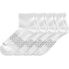 Hanes Men’s Socks, Absolute Comfort Cushioned Moisture-wicking Seamless Toe, 4 Pack, Ankle, Crew and Heel Shield Socks(White – Ankle)