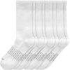 Hanes Men’s Socks, Absolute Comfort Cushioned Moisture-wicking Seamless Toe, 4 Pack, Ankle, Crew and Heel Shield Socks(White – Crew)