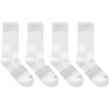 Hanes Men’s Socks, Absolute Comfort Cushioned Moisture-wicking Seamless Toe, 4 Pack, Ankle, Crew and Heel Shield Socks(White – Crew)