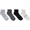 Hanes Men’s Socks, Absolute Comfort Cushioned Moisture-wicking Seamless Toe, 4 Pack, Ankle, Crew and Heel Shield Socks(White With Marl)