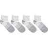 Hanes Men’s Socks, Absolute Comfort Cushioned Moisture-wicking Seamless Toe, 4 Pack, Ankle, Crew and Heel Shield Socks(White/Gray – Ankle)