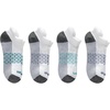Hanes Men’s Socks, Absolute Comfort Cushioned Moisture-wicking Seamless Toe, 4 Pack, Ankle, Crew and Heel Shield Socks(White/Gray Foot – Heel Shield)