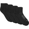 Hanes Men’s Socks Pack, 4-pair Pack, Absolute Run Cushioned Heel-shield Tab Moisture-wicking Men’s Socks(Black – Ankle)