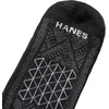 Hanes Men’s Socks Pack, 4-pair Pack, Absolute Run Cushioned Heel-shield Tab Moisture-wicking Men’s Socks(Black – Heel Shield)