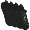 Hanes Men’s Socks Pack, 4-pair Pack, Absolute Run Cushioned Heel-shield Tab Moisture-wicking Men’s Socks(Black – Heel Shield)