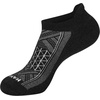 Hanes Men’s Socks Pack, 4-pair Pack, Absolute Run Cushioned Heel-shield Tab Moisture-wicking Men’s Socks(Black – Heel Shield)