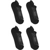 Hanes Men’s Socks Pack, 4-pair Pack, Absolute Run Cushioned Heel-shield Tab Moisture-wicking Men’s Socks(Black – Heel Shield)