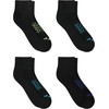 Hanes Men’s Socks Pack, 4-pair Pack, Absolute Run Cushioned Heel-shield Tab Moisture-wicking Men’s Socks(Black Assorted – Ankle)