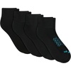 Hanes Men’s Socks Pack, 4-pair Pack, Absolute Run Cushioned Heel-shield Tab Moisture-wicking Men’s Socks(Black Assorted – Ankle)