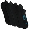 Hanes Men’s Socks Pack, 4-pair Pack, Absolute Run Cushioned Heel-shield Tab Moisture-wicking Men’s Socks(Black Assorted – Heel Shield)