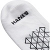 Hanes Men’s Socks Pack, 4-pair Pack, Absolute Run Cushioned Heel-shield Tab Moisture-wicking Men’s Socks(Grey/White/Black – Ankle)
