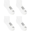 Hanes Men’s Socks Pack, 4-pair Pack, Absolute Run Cushioned Heel-shield Tab Moisture-wicking Men’s Socks(White – Ankle)