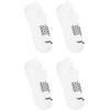 Hanes Men’s Socks Pack, 4-pair Pack, Absolute Run Cushioned Heel-shield Tab Moisture-wicking Men’s Socks(White – Heel Shield)