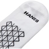 Hanes Men’s Socks Pack, 4-pair Pack, Absolute Run Cushioned Heel-shield Tab Moisture-wicking Men’s Socks(White – Mid Crew)