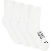 Hanes Men’s Socks Pack, 4-pair Pack, Absolute Run Cushioned Heel-shield Tab Moisture-wicking Men’s Socks(White – Mid Crew)