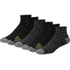 Hanes Men’s Socks Pack, 6-pack, Moves Performance Moisture-wicking Ankle Heel Shield & Ankle Socks, Breathable Mesh(Black/Gray – Ankle)