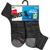 Hanes Men’s Socks Pack, 6-pack, Moves Performance Moisture-wicking Ankle Heel Shield & Ankle Socks, Breathable Mesh(Black/Gray – Heel Shield)