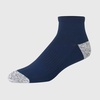 Hanes Men’s Socks Pack, 6-pack, Moves Performance Moisture-wicking Ankle Heel Shield & Ankle Socks, Breathable Mesh(Navy/Black – Ankle)