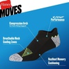 Hanes Men’s Socks Pack, 6-pack, Moves Performance Moisture-wicking Ankle Heel Shield & Ankle Socks, Breathable Mesh(Navy/Black – Heel Shield)