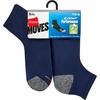 Hanes Men’s Socks Pack, 6-pack, Moves Performance Moisture-wicking Ankle Heel Shield & Ankle Socks, Breathable Mesh(White/Gray – Ankle)