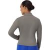 Hanes Women’s Jacket, Moves Full-Zip Workout Jacket, Moisture-Wicking Outwear, Soft & Stretchy Athletic Wear for Women(Cool Grey)