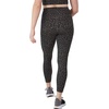 Hanes Womens Leggings Clothing, Moves 7/8 Soft Leggings with Pocket, Moisture Wicking Women’s Clothing, Pants, 25″ Inseam(Black Leopard)