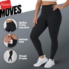Hanes Womens Leggings Clothing, Moves 7/8 Soft Leggings with Pocket, Moisture Wicking Women’s Clothing, Pants, 25″ Inseam(Blue Dive)