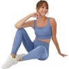 Hanes Womens Leggings Clothing, Moves 7/8 Soft Leggings with Pocket, Moisture Wicking Women’s Clothing, Pants, 25″ Inseam(Blue Dive)