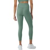 Hanes Womens Leggings Clothing, Moves 7/8 Soft Leggings with Pocket, Moisture Wicking Women’s Clothing, Pants, 25″ Inseam(Herbal Olive Green)
