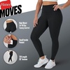 Hanes Womens Leggings Clothing, Moves 7/8 Soft Leggings with Pocket, Moisture Wicking Women’s Clothing, Pants, 25″ Inseam(Purple Timeless Camo)