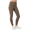 Hanes Womens Leggings Clothing, Moves 7/8 Soft Leggings with Pocket, Moisture Wicking Women’s Clothing, Pants, 25″ Inseam(Rustic Brown)