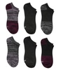 Hanes Women’s Moves Ankle Socks, Performance Socks for Women, X-Temp, Cushioned with Arch Support(Black Assortment)
