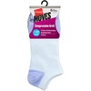 Hanes Women’s Moves Ankle Socks, Performance Socks for Women, X-Temp, Cushioned with Arch Support(Blue)