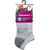Hanes Women’s Moves Ankle Socks, Performance Socks for Women, X-Temp, Cushioned with Arch Support(Gray)