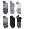 Hanes Women’s Moves Ankle Socks, Performance Socks for Women, X-Temp, Cushioned with Arch Support(Gray)