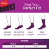 Hanes Women’s Moves Ankle Socks, Performance Socks for Women, X-Temp, Cushioned with Arch Support(White)
