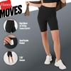 Hanes Womens Moves Bike Shorts, Soft & Stretchy Workout Shorts with Interior Pocket, Moisture-Wicking, 3” Or 7″ Inseam(Blue Dive)