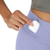 Hanes Womens Moves Bike Shorts, Soft & Stretchy Workout Shorts with Interior Pocket, Moisture-Wicking, 3” Or 7″ Inseam(Peri Blue)