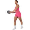 Hanes Womens Moves Bike Shorts, Soft & Stretchy Workout Shorts with Interior Pocket, Moisture-Wicking, 3” Or 7″ Inseam(Pink Pedestal)