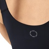 Hanes Women’s Moves Crop Bralette, V-Neck Cropped Pullover, Built-in Shelf Bra, Odor Control(Black)
