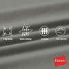 Hanes Women’s Moves Leak Protection 7/8 Leggings with Built-in Underwear, Moisture-Wicking & Odor Control, 25” Inseam(Cool Grey)