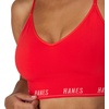 Hanes Women’s Moves Seamless Triangle Wireless Bra, 360° Flex Light Support Pullover Bra, Odor Control, 2-Pack(Black/Glimmer Red)