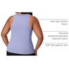 Hanes Women’s Moves Tank Top, Stretch Tank for Women, Moisture-Wicking Tank Top(Peri Blue)
