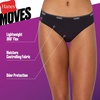 Hanes Women’s Moves Underwear, 360° Flex Stretch Panties, Smooth & Seamless Hipsters Bikinis Or Thongs, 6-pack(6pk Bikini: Black X3/Almond/Red/Pink)