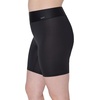 Hanes Women’s Moves Underwear, Anti-chafe Slip Shorts, Microfiber Slip Shorts for Women, 2-pack(Black/Black)