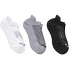 Hanes Women’s No Show Running Socks, Absolute Run Socks, Breathable No Show Tab Socks for Running, 4-pack(Black/Gray/White – 3 Pack)
