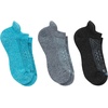 Hanes Women’s No Show Running Socks, Absolute Run Socks, Breathable No Show Tab Socks for Running, 4-pack(Blue Assortment – 3 Pack)